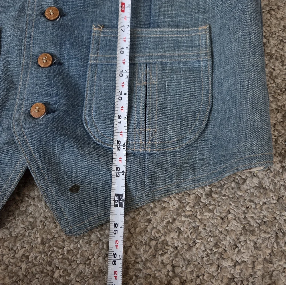 Vintage 70's Levi's Wildfire Sportswear Denim Vest size‎ ?